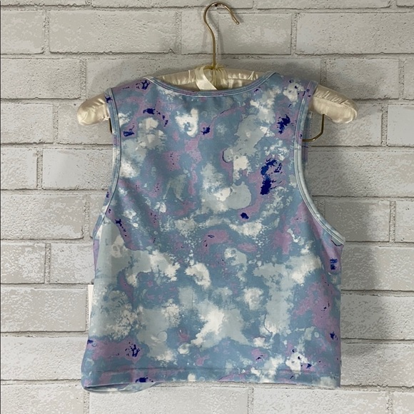 WILDFOX NWT Watercolor Spill Tie Dye Tank Crop Top - Picture 8 of 9